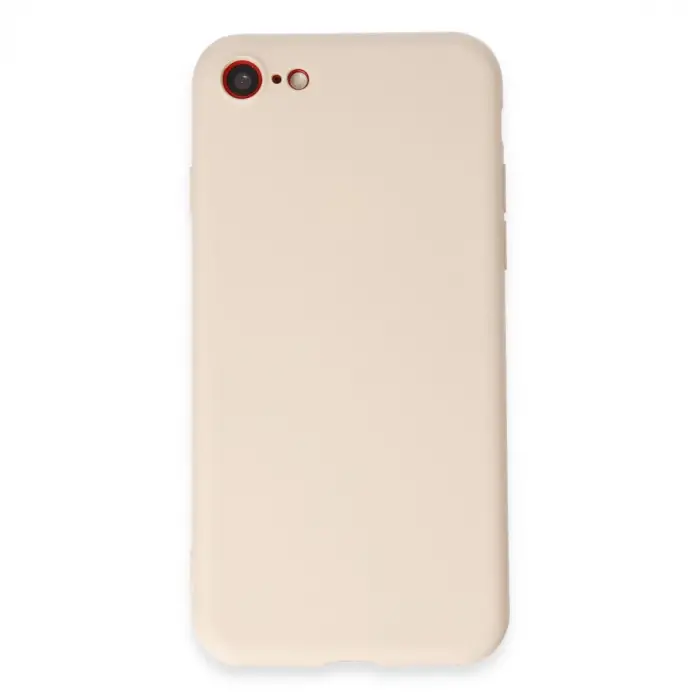 İphone 7 Kılıf First Silikon - Krem