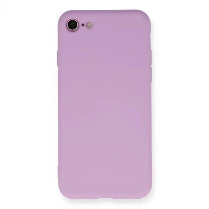 İphone 7 Kılıf Nano İçi Kadife Silikon - Lila