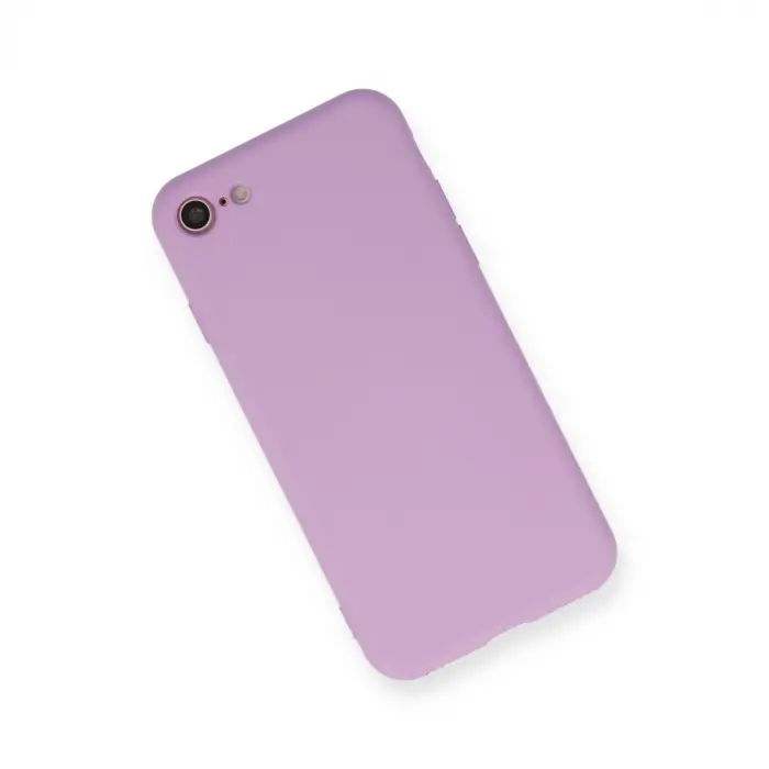 İphone 7 Kılıf Nano İçi Kadife Silikon - Lila