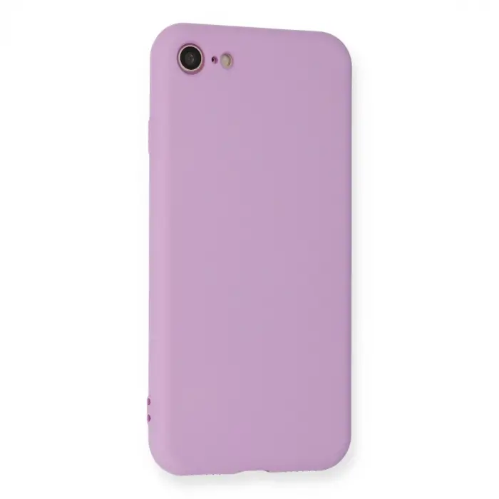 İphone 7 Kılıf Nano İçi Kadife Silikon - Lila
