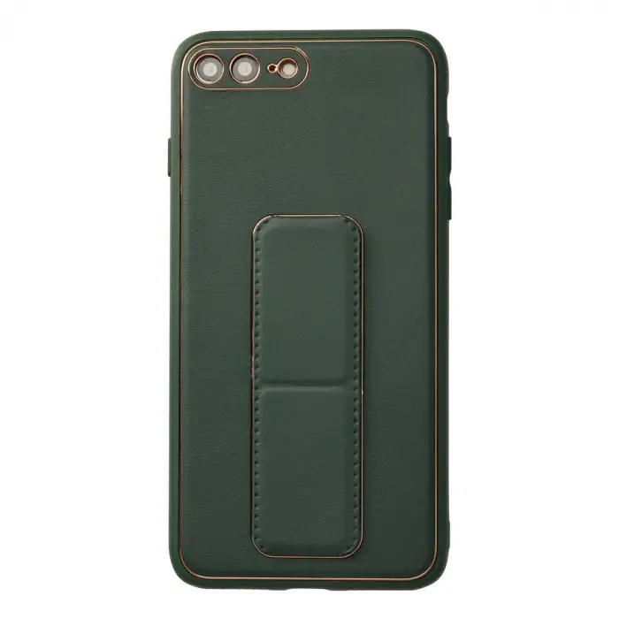 İphone 7 Plus Kılıf Coco Deri Standlı Kapak - Yeşil