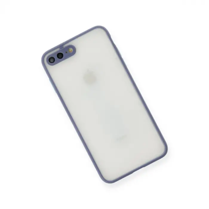 İphone 7 Plus Kılıf Montreal Silikon Kapak - Gri