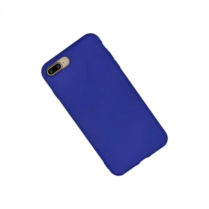 İphone 7 Plus Kılıf Nano İçi Kadife Silikon - Lacivert
