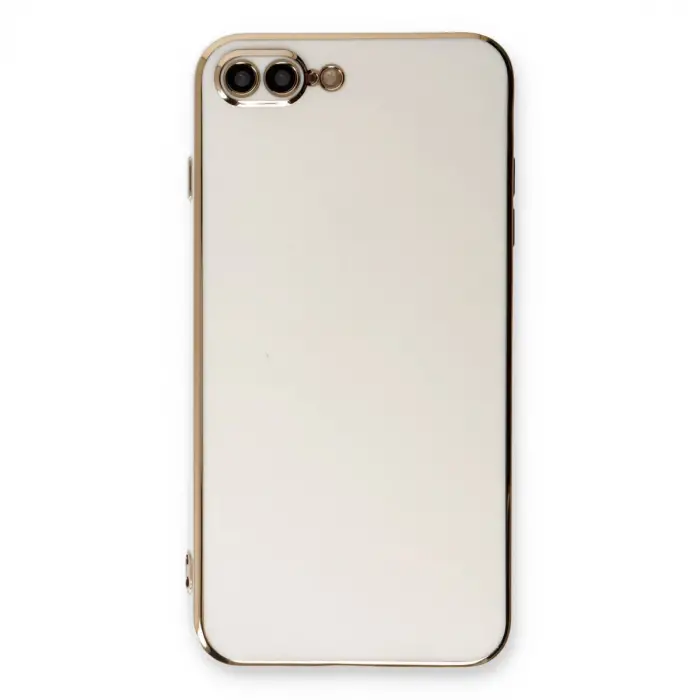 İphone 7 Plus Kılıf Volet Silikon - Beyaz