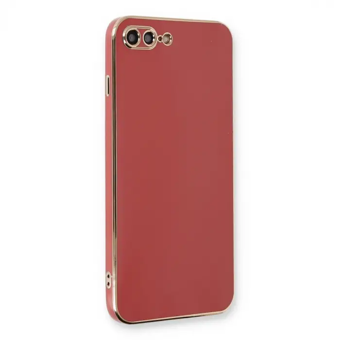 İphone 7 Plus Kılıf Volet Silikon - Kırmızı