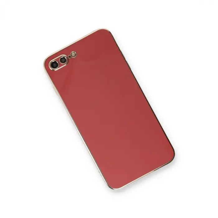İphone 7 Plus Kılıf Volet Silikon - Kırmızı