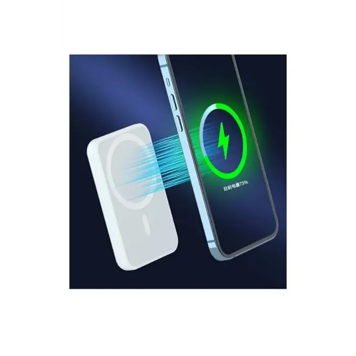 Iphone Uyumlu 5000 Mah Wireless Magsafe Batarya-kablosuz Şarj Powerbank