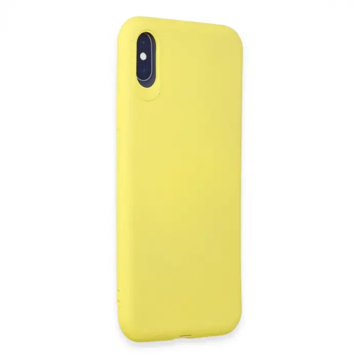İphone X Kılıf First Silikon - Sarı