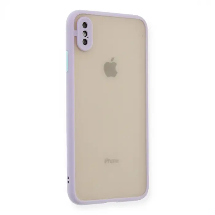 İphone Xs Max Kılıf Montreal Silikon Kapak - Mor