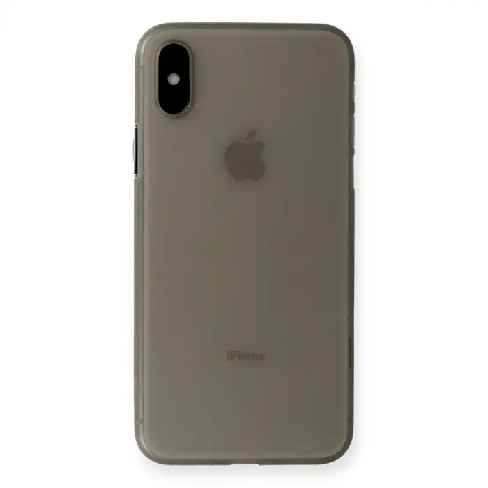 İphone Xs Max Kılıf Pp Ultra İnce Kapak - Gri