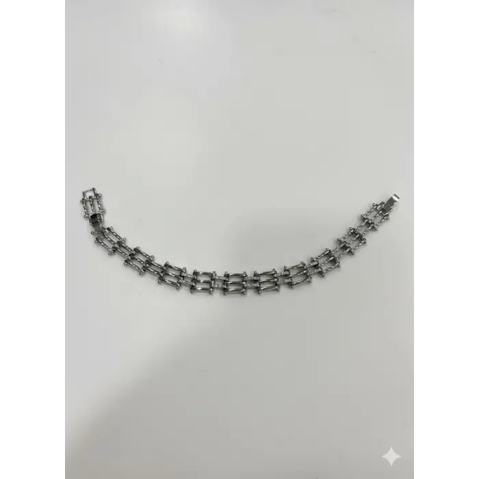 Izgara Tasarım Taşlı Cm Bileklik