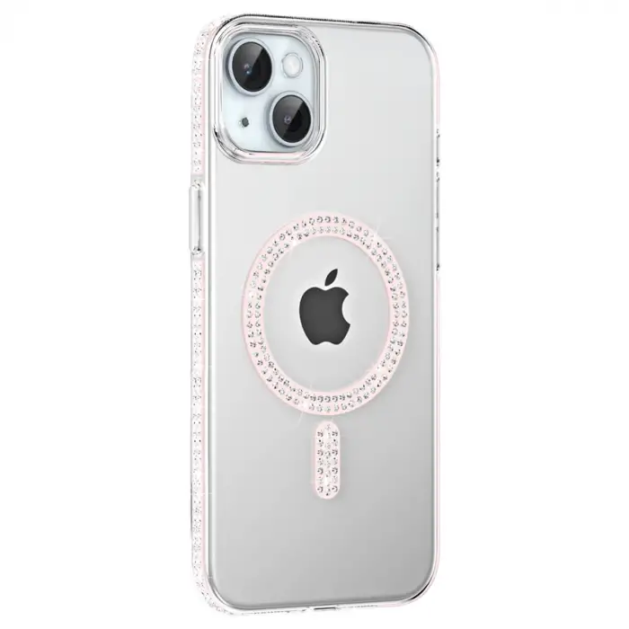Joko Apple İphone 14 Move Taşlı Magsafe Kapak - Gümüş