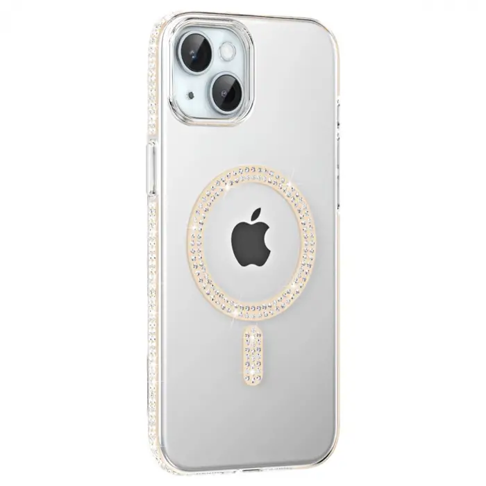 Joko Apple İphone 14 Move Taşlı Magsafe Kapak - Pembe