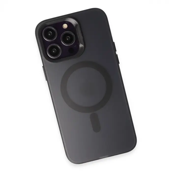 Joko Apple İphone 15 Pro Max Kılıf Mateks Magsafe Kapak - Siyah