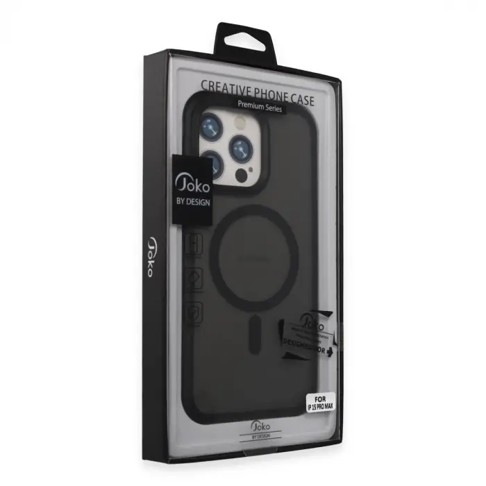 Joko Apple İphone 15 Pro Max Toras Airbag Magsafe Kapak - Siyah
