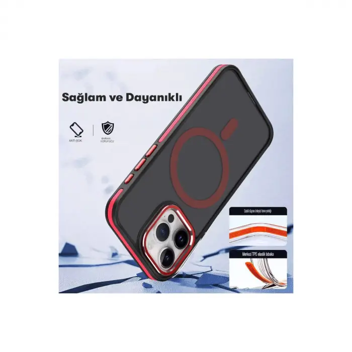 Joko Apple İphone 15 Pro Max Winner Magsafe Kapak - Gri