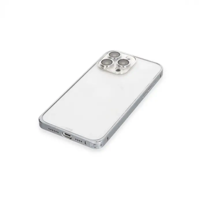 Joko Apple İphone 15 Pro Metal Bumper Mat Kapak - Gri