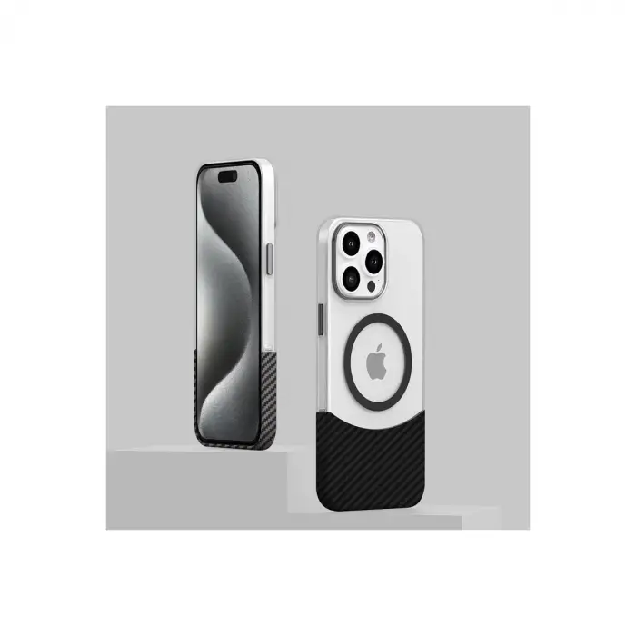 Joko Apple İphone 16 Carbon Puzzle Magsafe Kapak - Siyah-2
