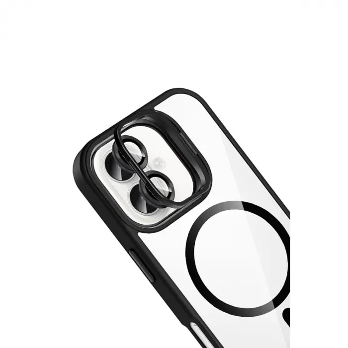 Joko Apple İphone 16 Plus Remim Lensli Magsafe Standlı Kapak - Siyah