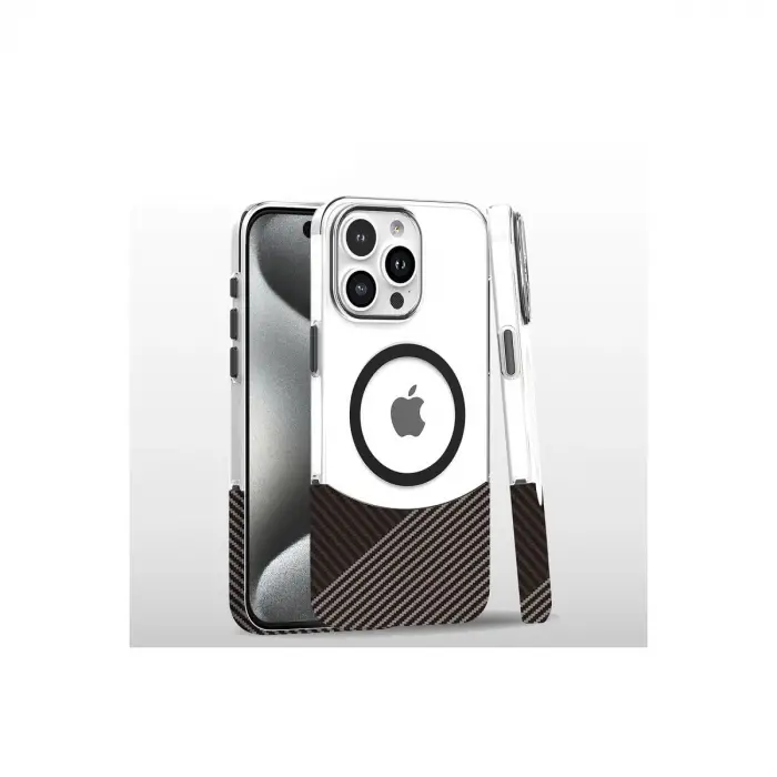 Joko Apple İphone 16 Pro Carbon Puzzle Magsafe Kapak - Gri