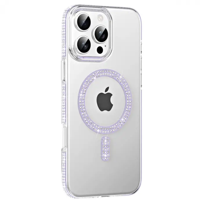 Joko Apple İphone 16 Pro Max Move Taşlı Magsafe Kapak - Lila