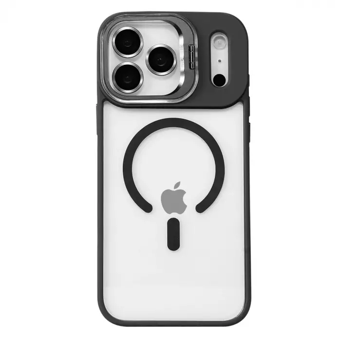 Joko Apple İphone 17 Pro Max Remim Lensli Magsafe Standlı Kapak - Siyah