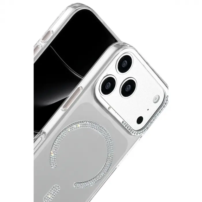 Joko Apple İphone 17 Pro Tash Diamond Magsafe Kapak - Beyaz