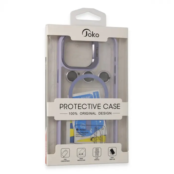 Joko İphone 14 Pro Kılıf Roblox Lens Magsafe Standlı Kapak - Pudra