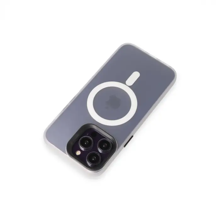 Joko İphone 15 Pro Max Kılıf Mateks Magsafe Kapak - Beyaz