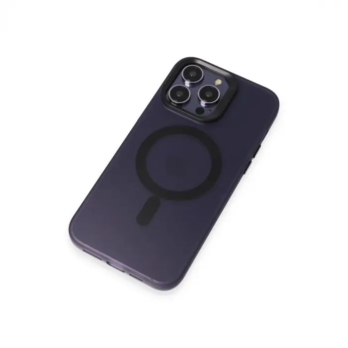 Joko İphone 15 Pro Max Kılıf Mateks Magsafe Kapak - Derin Mor