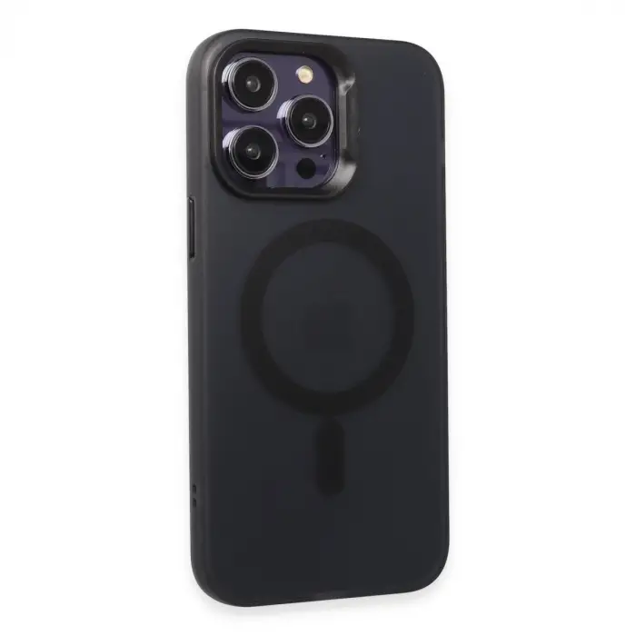 Joko İphone 15 Pro Max Kılıf Mateks Magsafe Kapak - Siyah