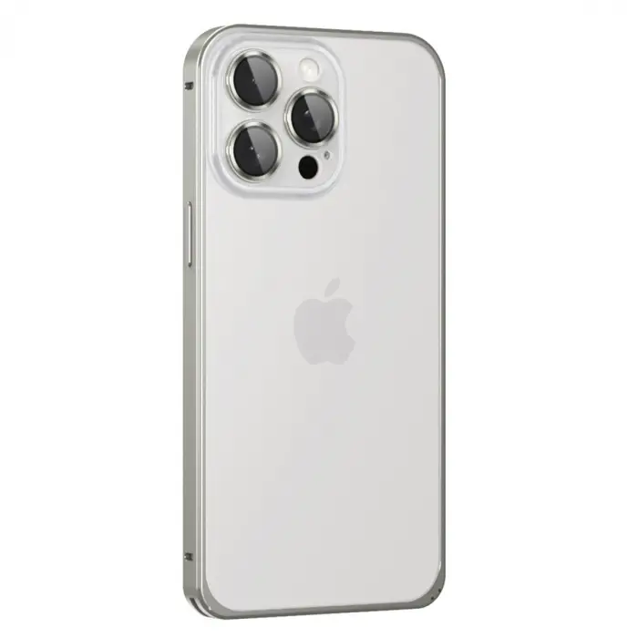Joko İphone 15 Pro Metal Bumper Mat Kapak - Gri