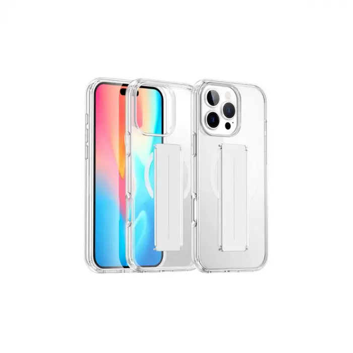 Joko İphone 16 Pro Kılıf Alfa Magsafe Standlı Kapak - Şeffaf