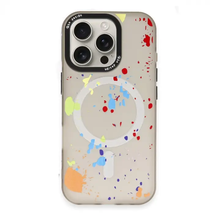Joko İphone 16 Pro Max Colorful Magsafe Kapak - Titan Gri