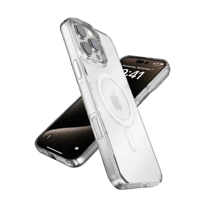 Joko İphone 16 Pro Max Gleam Pc Sert Magsafe Kılıf - Şeffaf-siyah