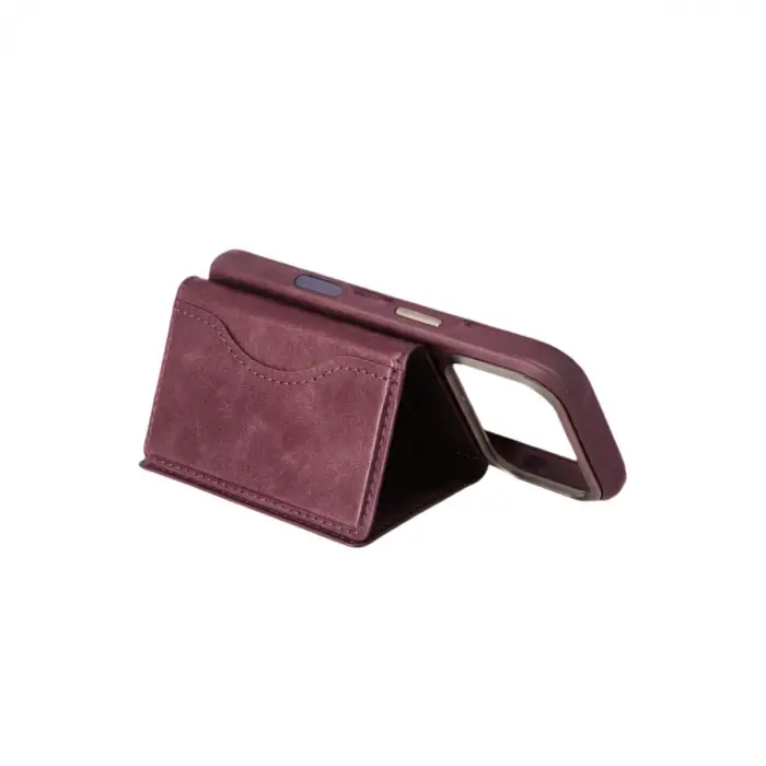 Joko Tema Magsafe Deri Kartlık - Mürdüm