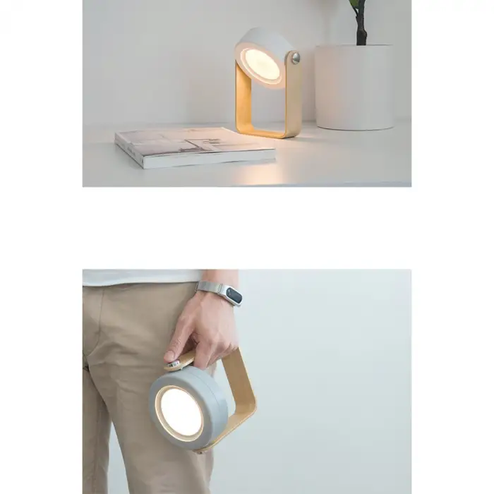 Jp-dld Kamp Lambası Görünümlü Dekoratif Gece Lambası - Beyaz