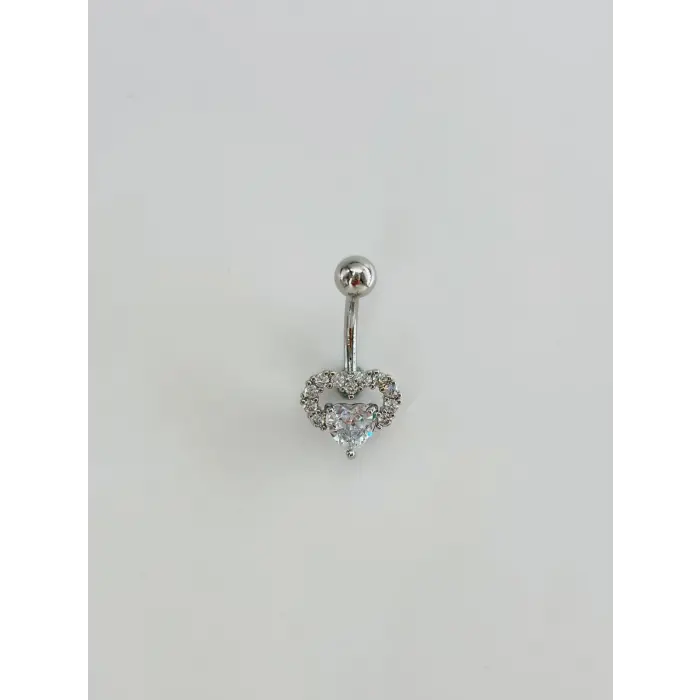 Kalp Detaylı Göbek Piercing - Pg0139