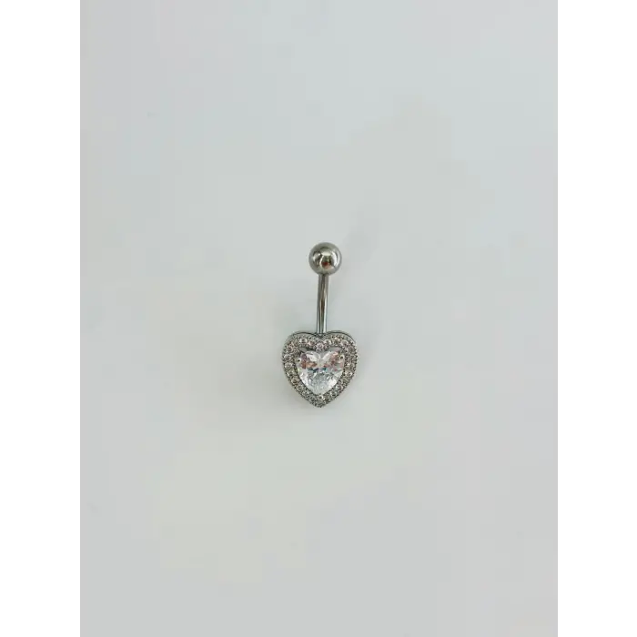 Kalp Detaylı Göbek Piercing - Pg0168