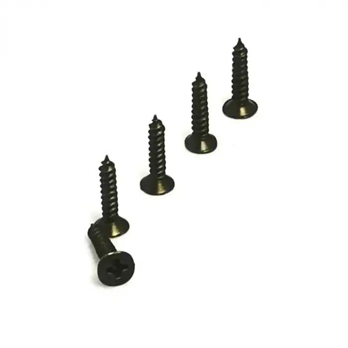 Klips, Menteşe, Ayak, Ağaç, Sunta Vidası 2,2x13 Mm - Siyah 100 Adet