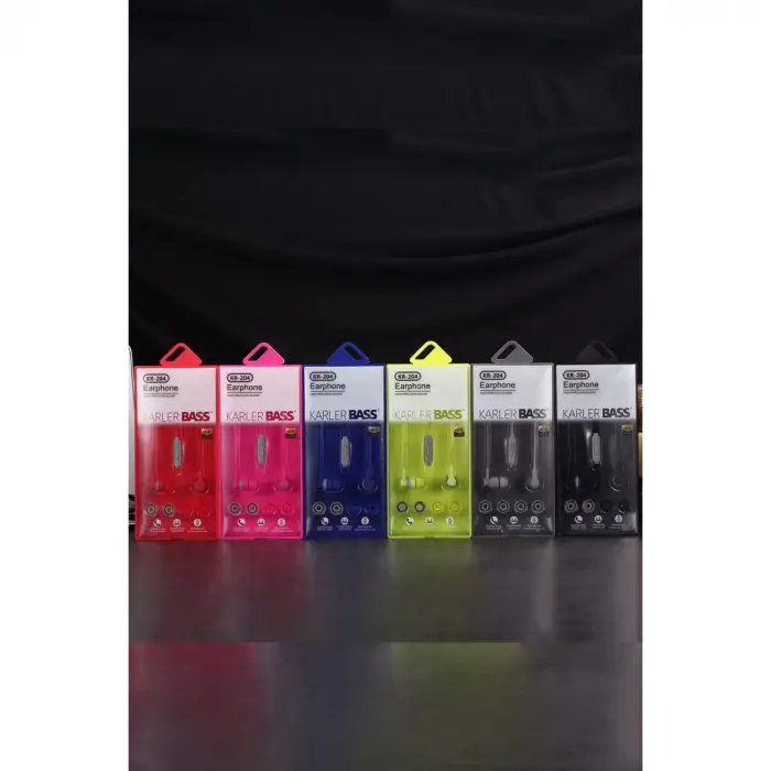 Kr-204 Kablolu Kulaklık - Kırmızı