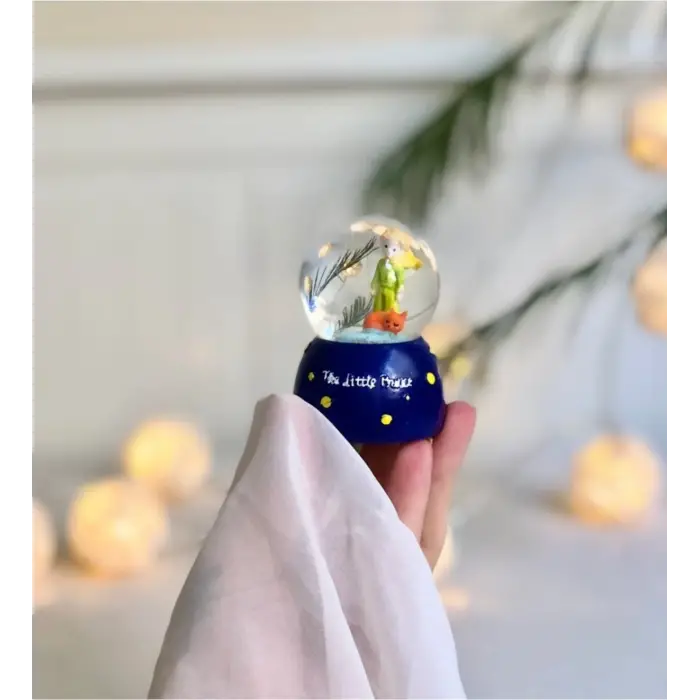 Küçük Boy Küçük Prens Kar Küresi Işıklı 6.5 Cm