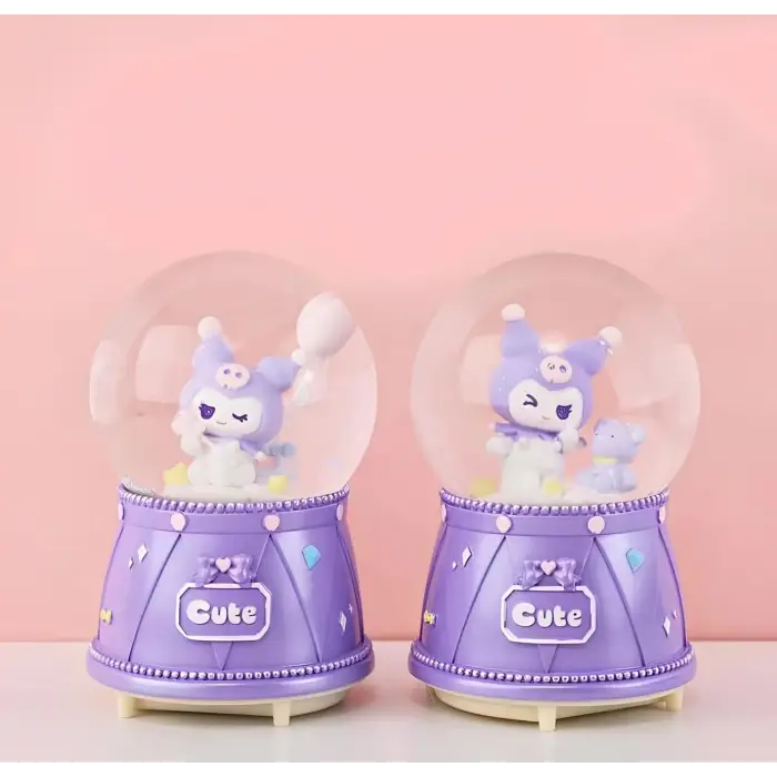 Kuromi Işıklı Müzikli Kar Küresi Orta Boy Alk3118