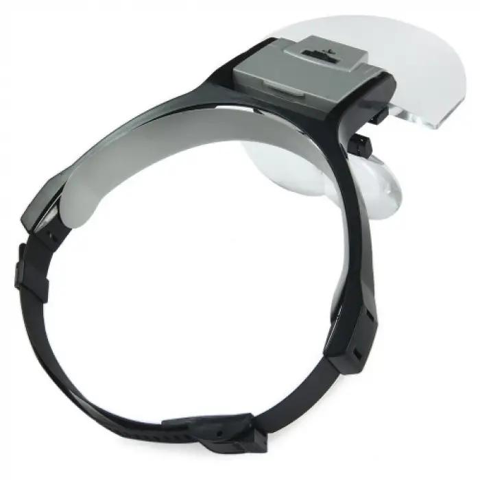 Lens Takmalı 5 Lenslı , Led Lambalı Şapka Tip Büyüteç