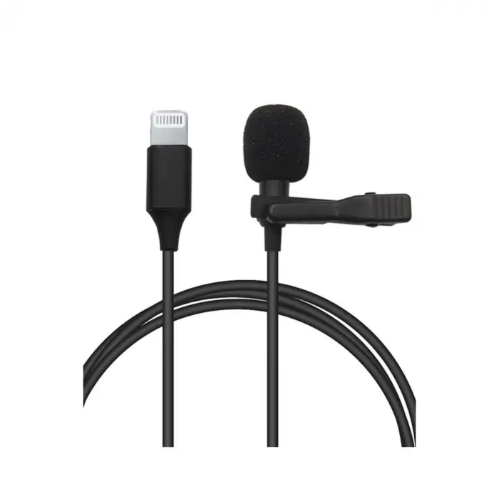 Lightning 2 Metre Double Mikrofon - Siyah