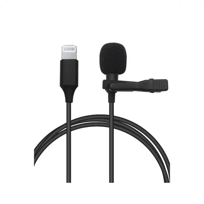 Lightning 2 Metre Double Mikrofon - Siyah