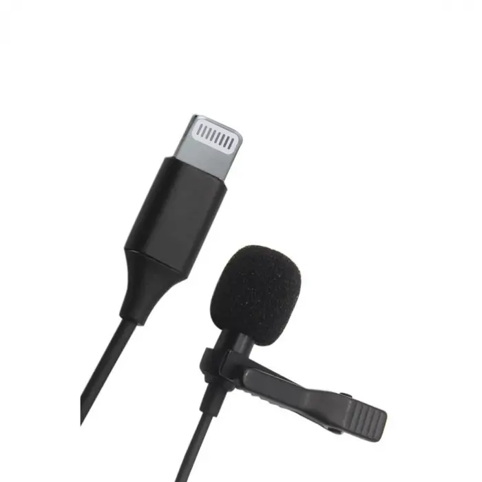 Lightning 2 Metre Double Mikrofon - Siyah