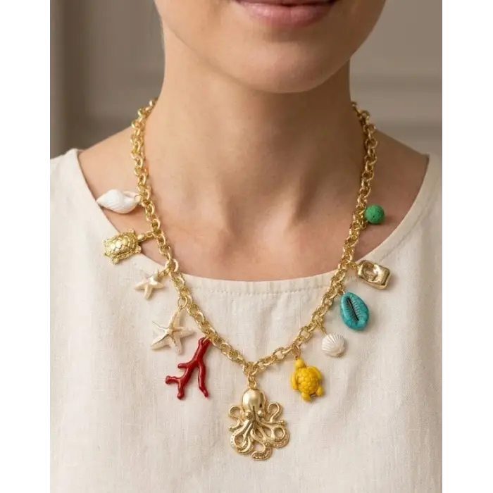 Mercan Dokunuşu Charm Kolye