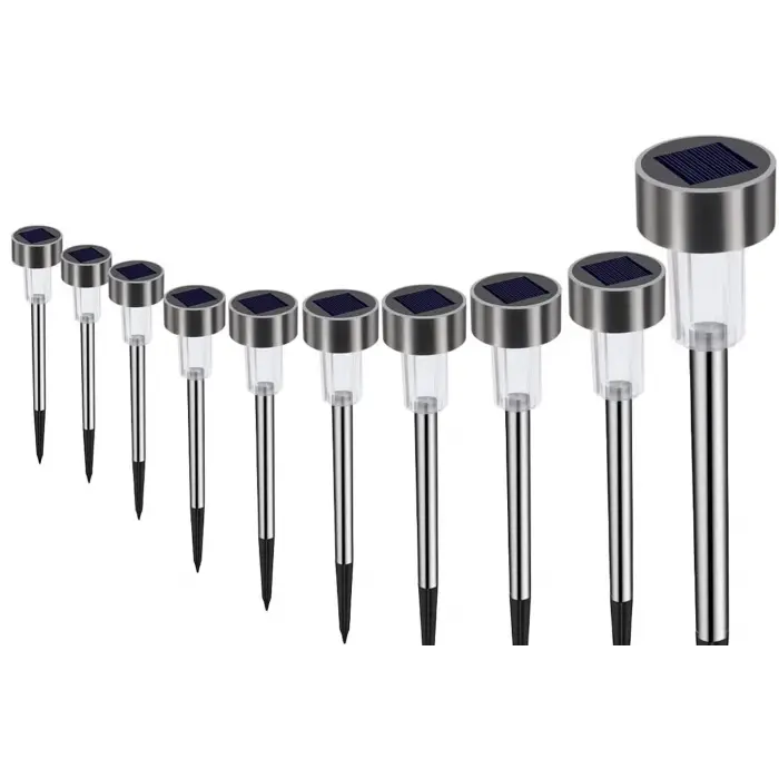 Metal Gövdeli Solar Bahçe Lambası 10lu