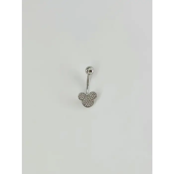 Mickey Mouse Detaylı Göbek Piercing - Pg0063
